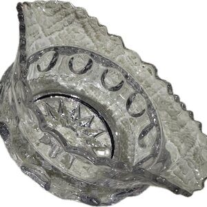 King’s Crown by Indiana Glass Co set of 7 bowls with Intricate Geometric Design